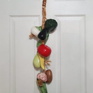 Glass Vegetables On Rope Kitchen Garland Décor